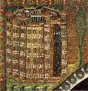 unknow artist Mosaic in the church of San vital, Ravenna, Italy oil on canvas